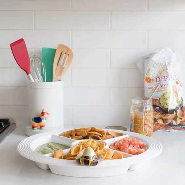 Pinstripes Melamine Divided Dish - Image 2