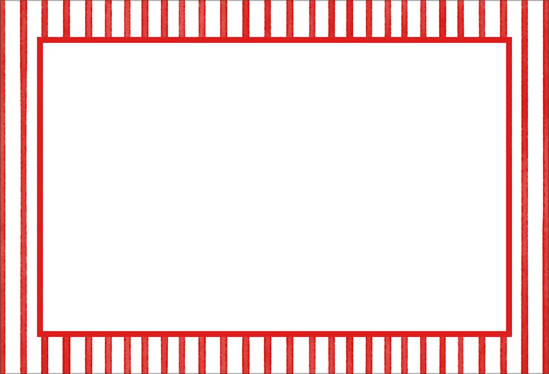 Place Cards - Pinstripe Red