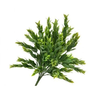 Plastic Ruscus Bush X7 15”