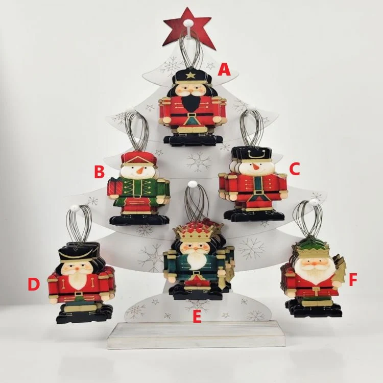 Plywood/Epoxy Nutcracker Ornament - Sold Individually