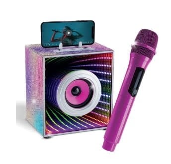 Pop Star Karaoke Infinity Lights Speaker & Mic