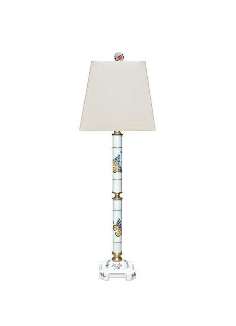 Porcelain Butterfly Buffet Lamp
