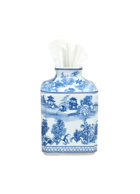 Porcelain Square Tissue Box - Image 3