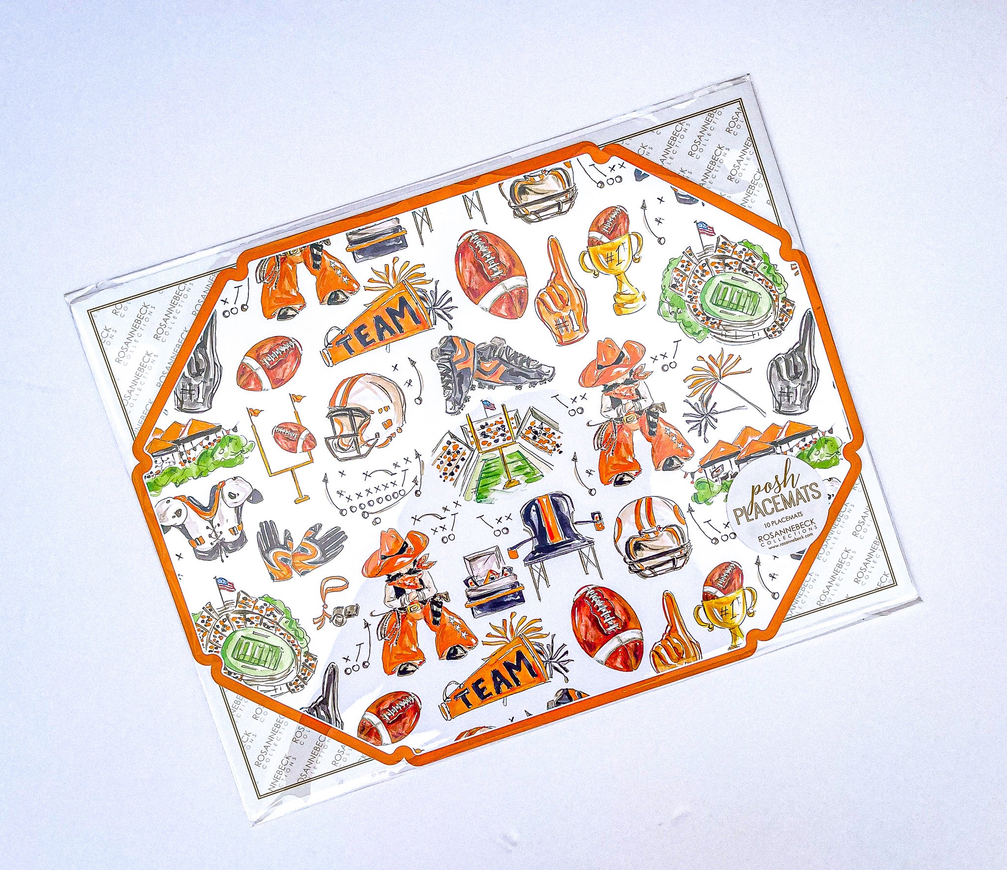 Posh Die-Cut Placemat - Hand Painted - Image 7