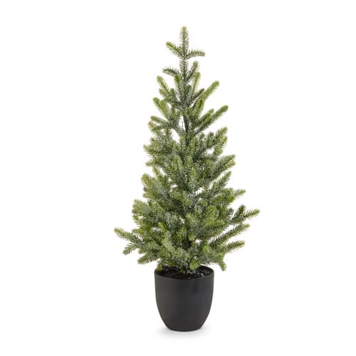 Potted Iced Fir Tree - Sold Individually - Image 2
