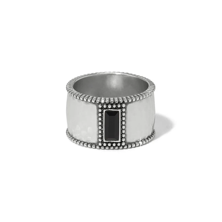 Pretty Tough Gem Black Wide Ring - Image 4