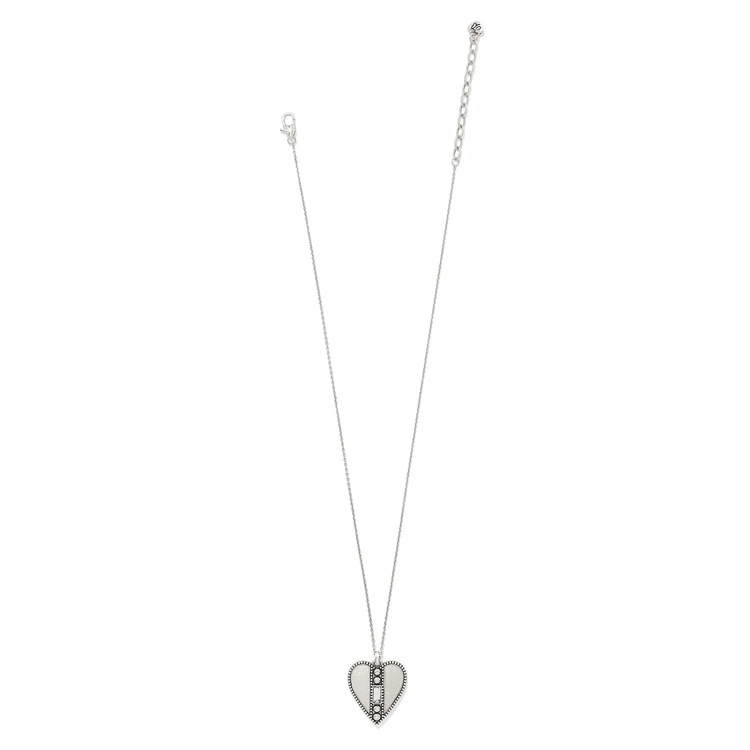 Pretty Tough Gem Heart Black Necklace - Image 3