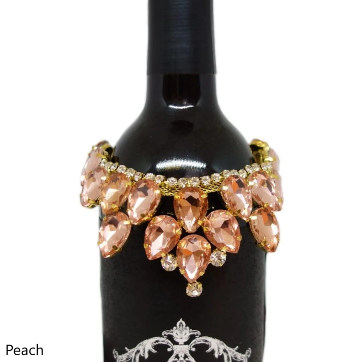 Princess Pear Shape Crystal Wine Collar - Image 2