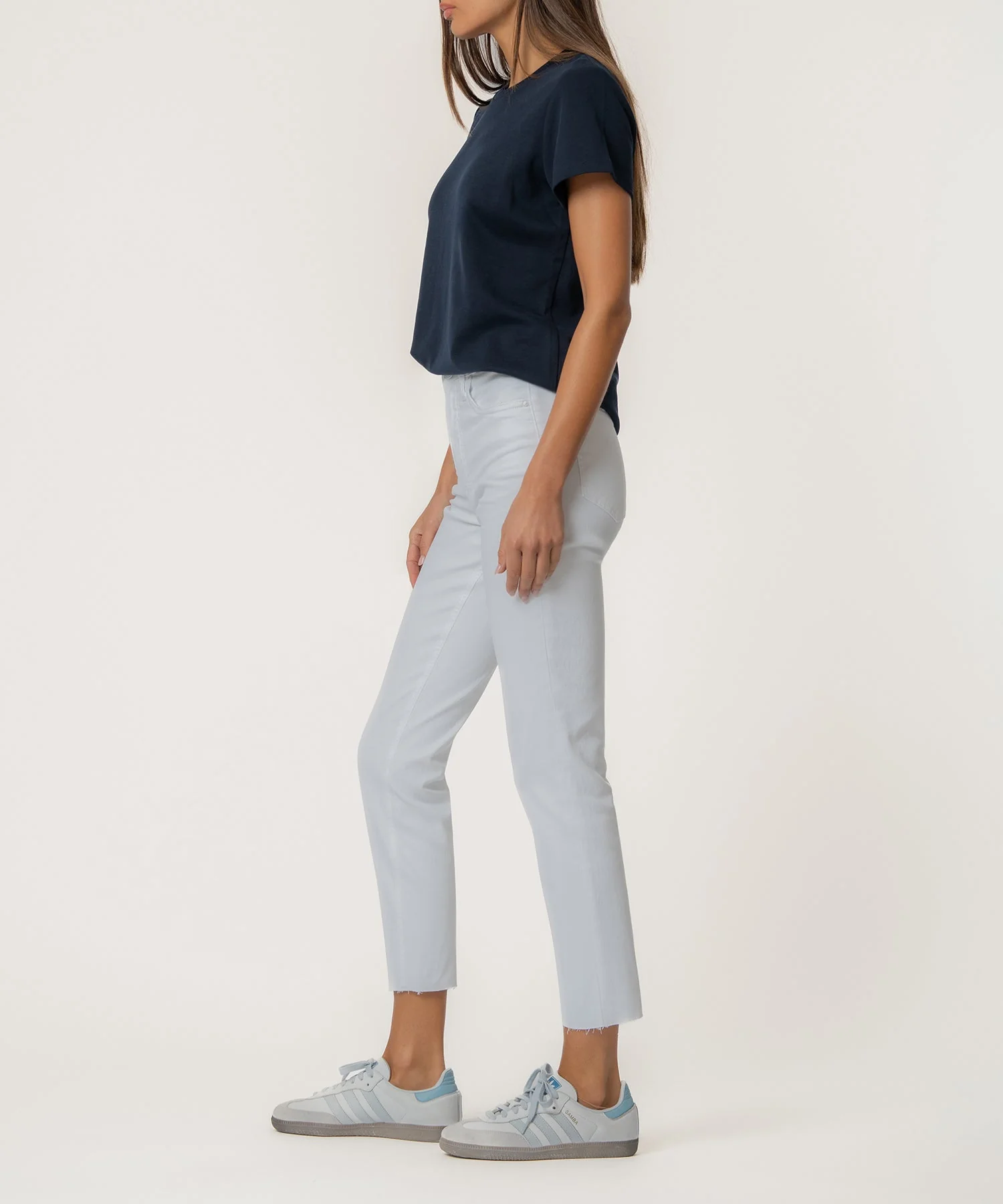 Rachael High Rise Fab Ab Mom Raw Hem - Image 2