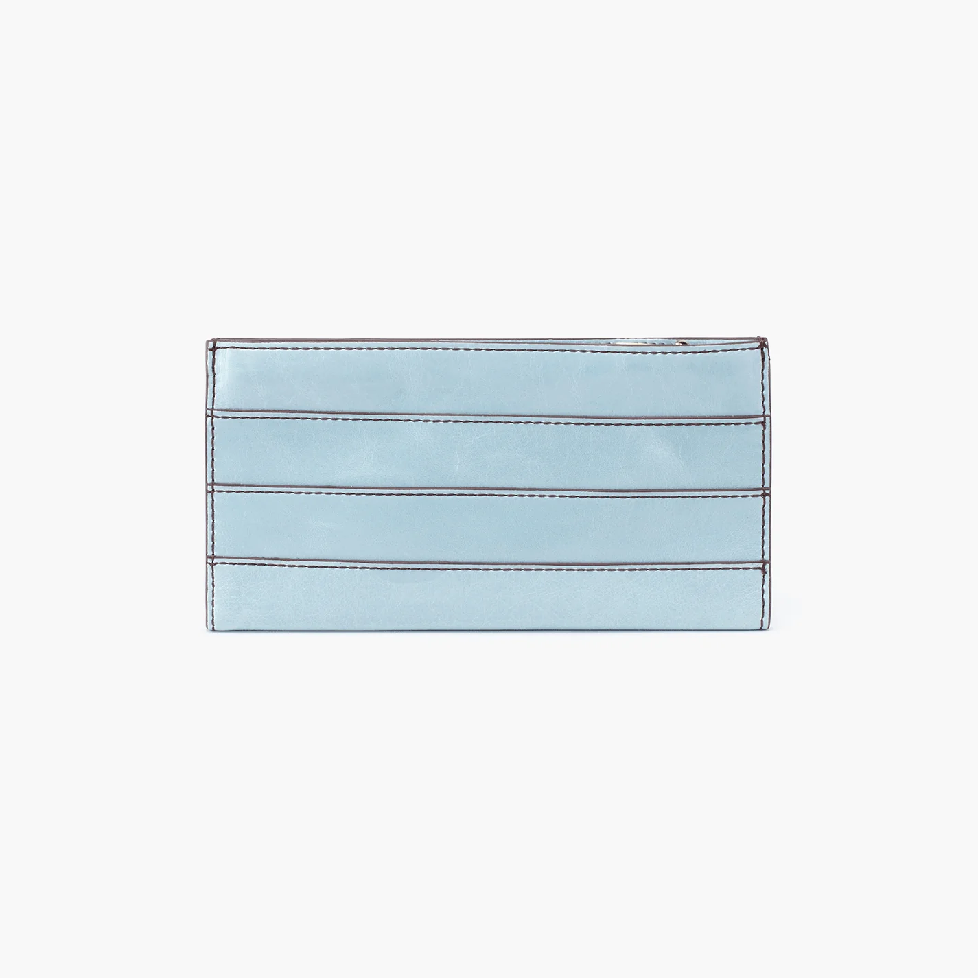 RAIL LEATHER LARGE WALLET WHISPER BLUE