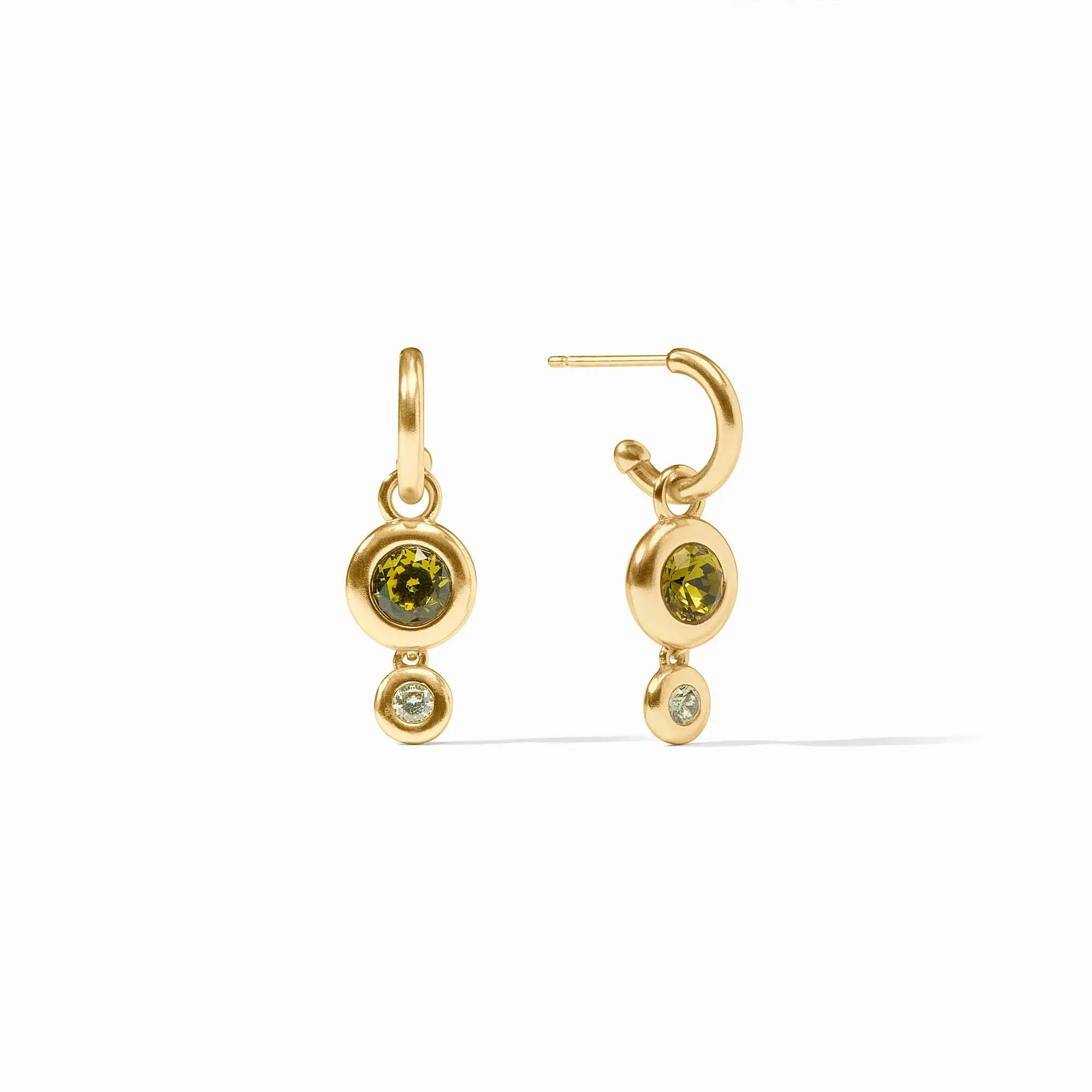 Rainbow Duo Hoop & Charm Earring - Image 4