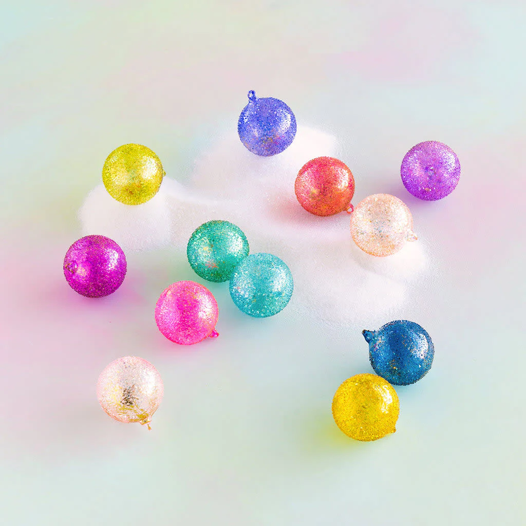 Rainbow Sparkle Ball Ornament - Sold Individually - Image 2