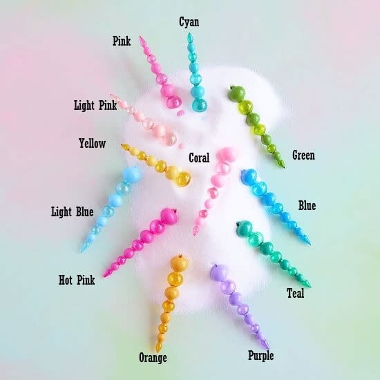 Rainbow Sugar Plum Finial Orn