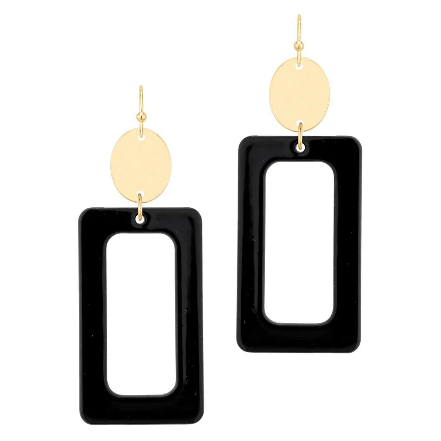 Rectangle Drop Color Earring - Image 7