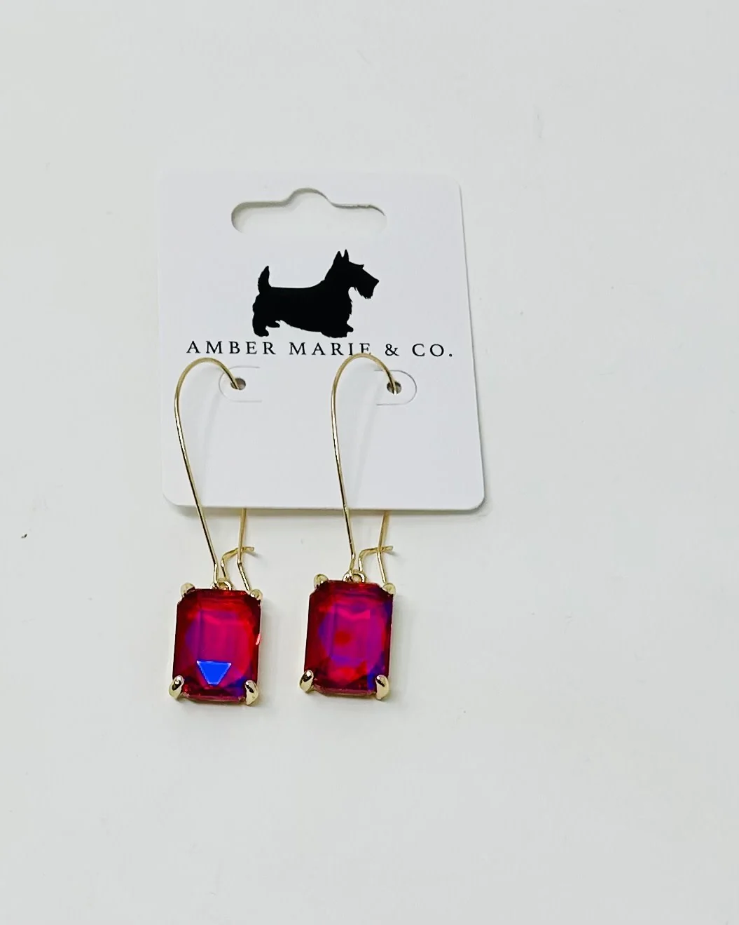 Rectangle Drop Earrings - Image 5