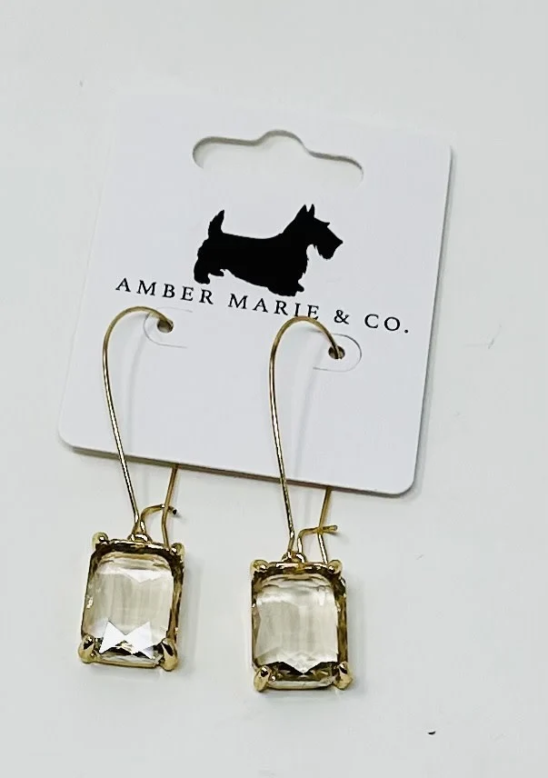 Rectangle Drop Earrings - Image 7
