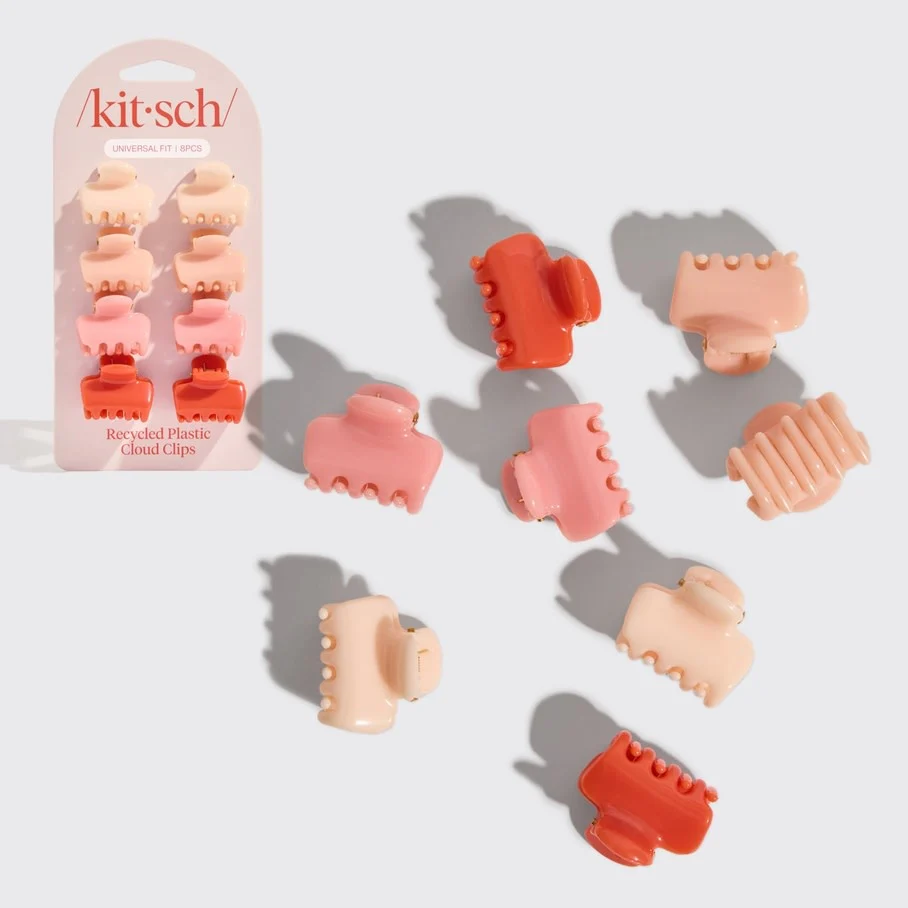 Recycled Mini Cloud Clips 8pc Set - Cherry Blossom