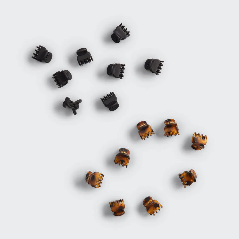 Recycled Plastic Mini Classic Claw Clips -Set of 16 - Image 2
