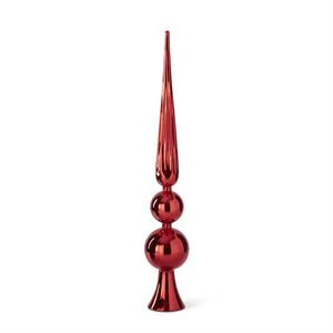 Red Glass Finial Tree Toppers - Image 3