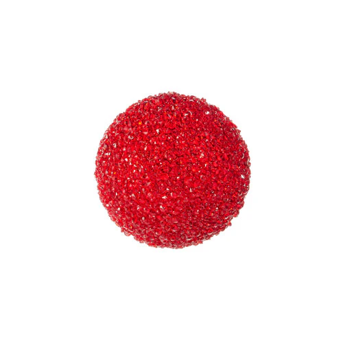 Red Glitter Ball Ornament - Sold Individually - Image 2