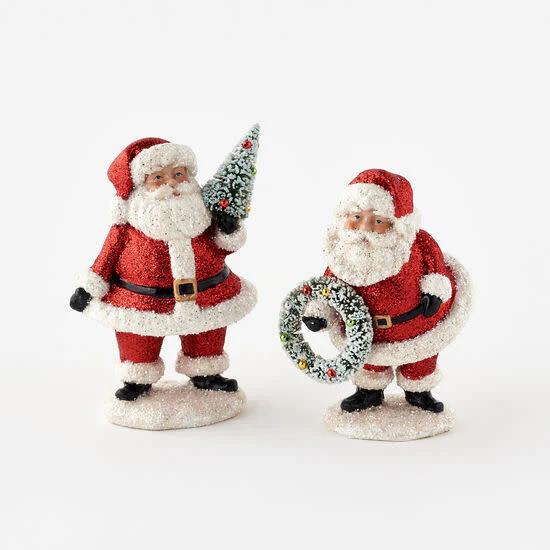 Red Glitter Santa