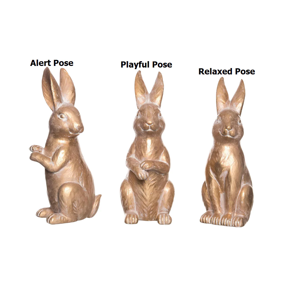 Res Bronze Bunny Decor Small - Sold Individually