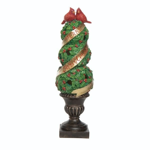 Res Light Up Cardinal Topiary Decor