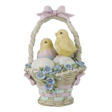 Resin Hatching Chick Easter Basket