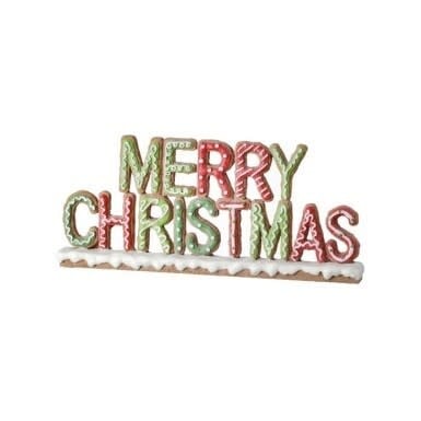 Resin “Merry Christmas” Gingerbread