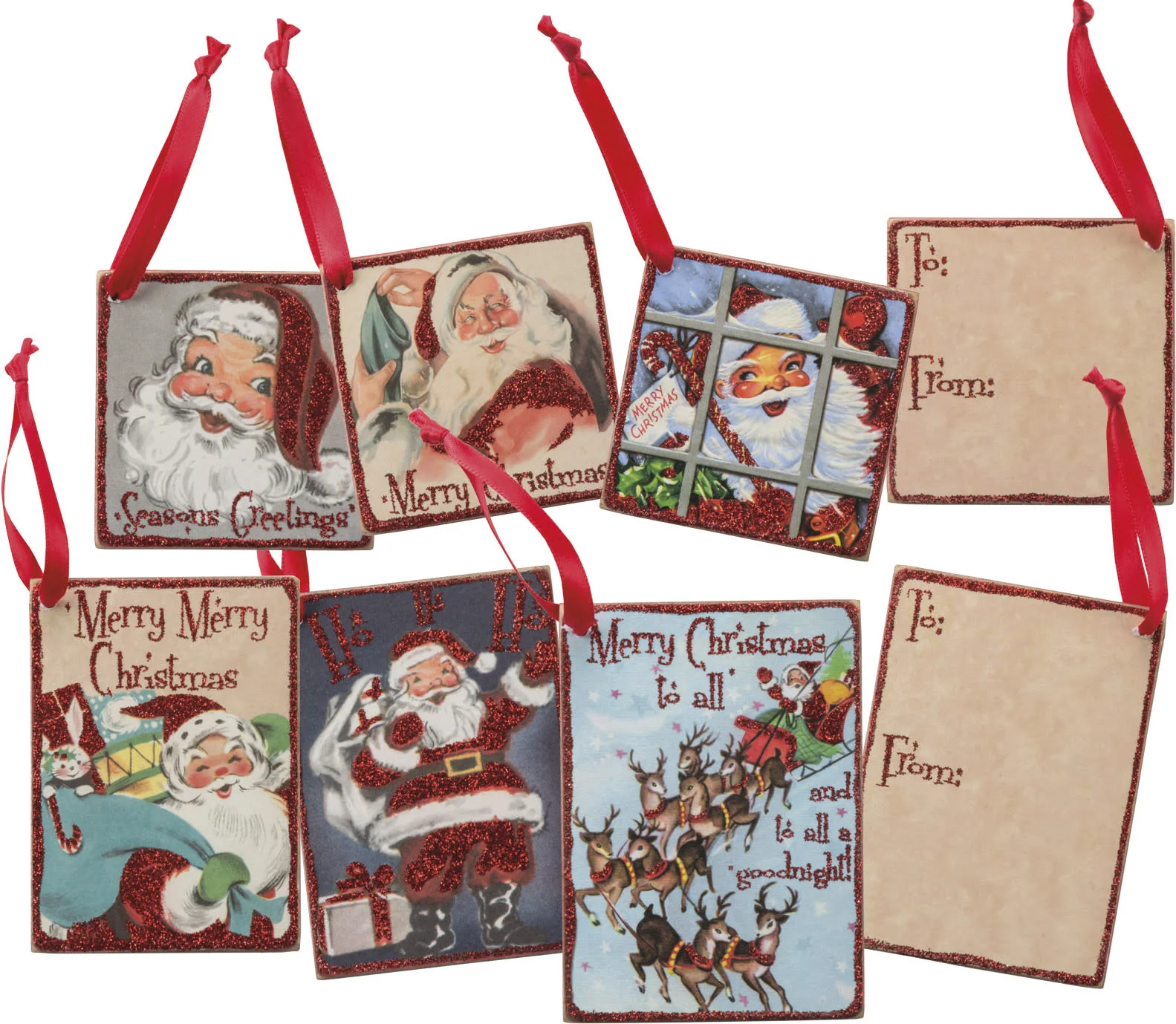 Retro Santa Tag