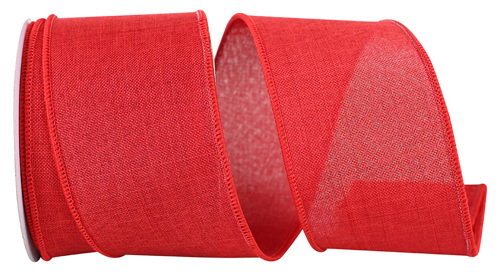 Ribbon - Everyday Linen Value Wired Edge, 2-1/2 Inch, 10 Yards