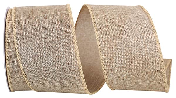 Ribbon - Everyday Linen Value Wired Edge, 2-1/2 Inch, 10 Yards - Image 6