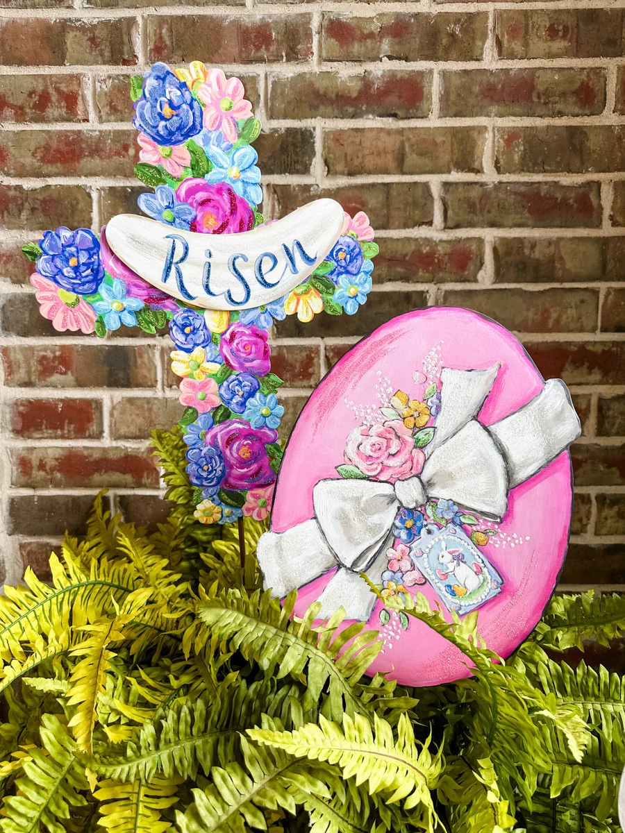 Risen Floral Cross - Image 2