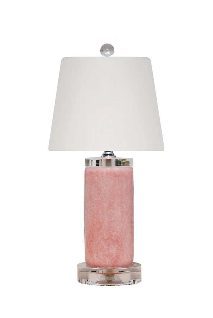 Rose Qtz Jade Lamp