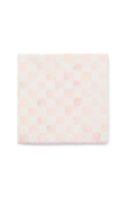 Rosy Check Cocktail Paper Napkins