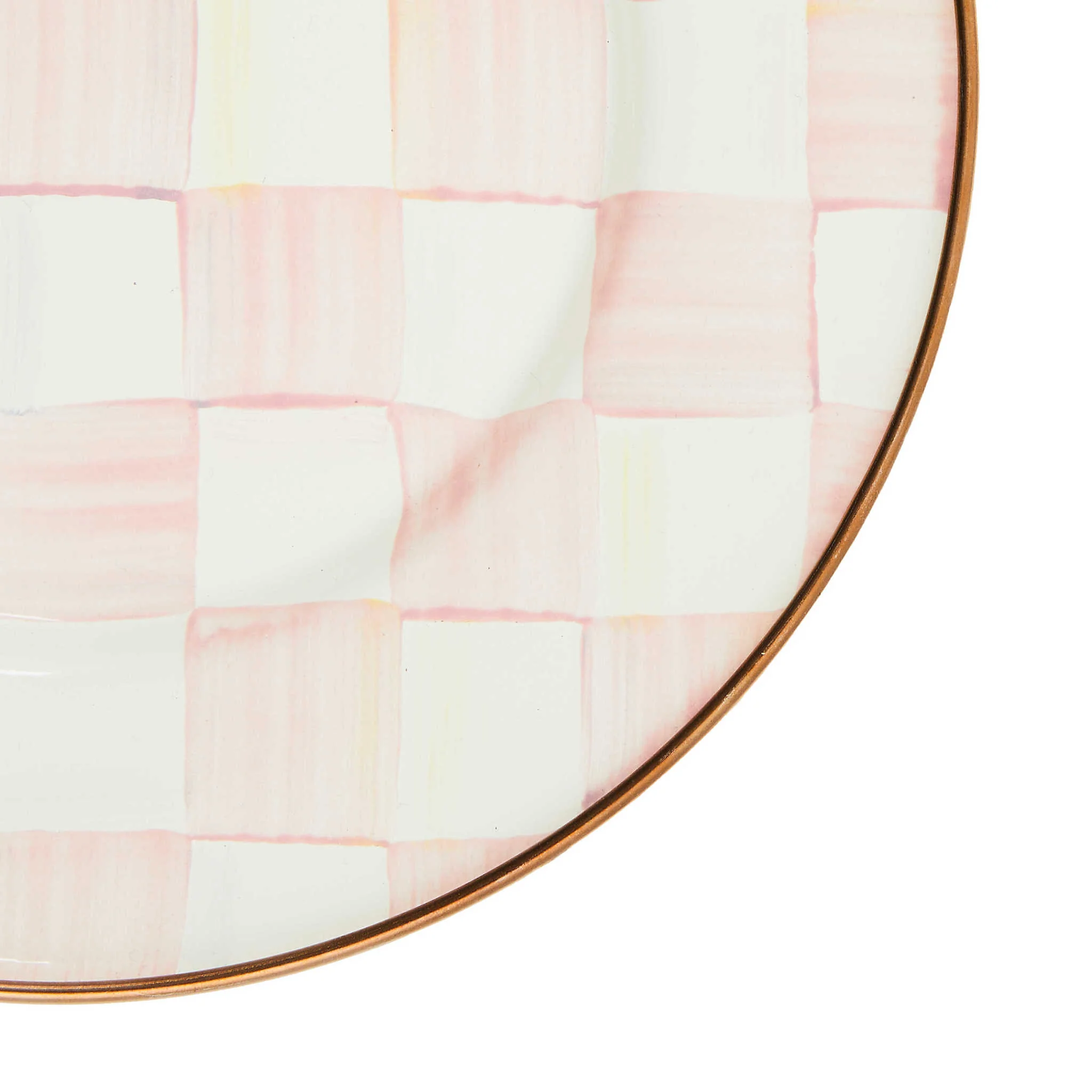 Rosy Check Enamel Salad/Dessert Plate - Image 2