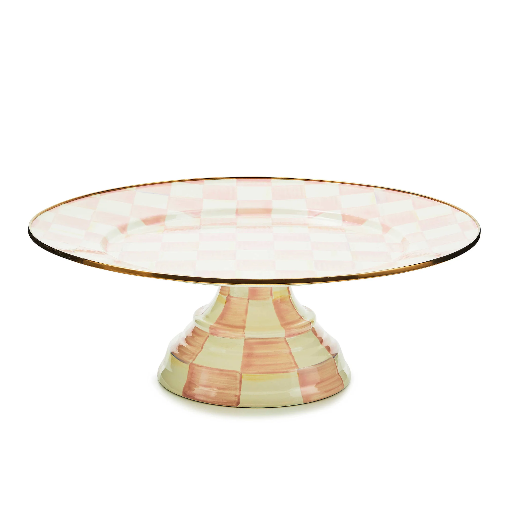 Rosy Check Large Pedestal Platter - Image 3