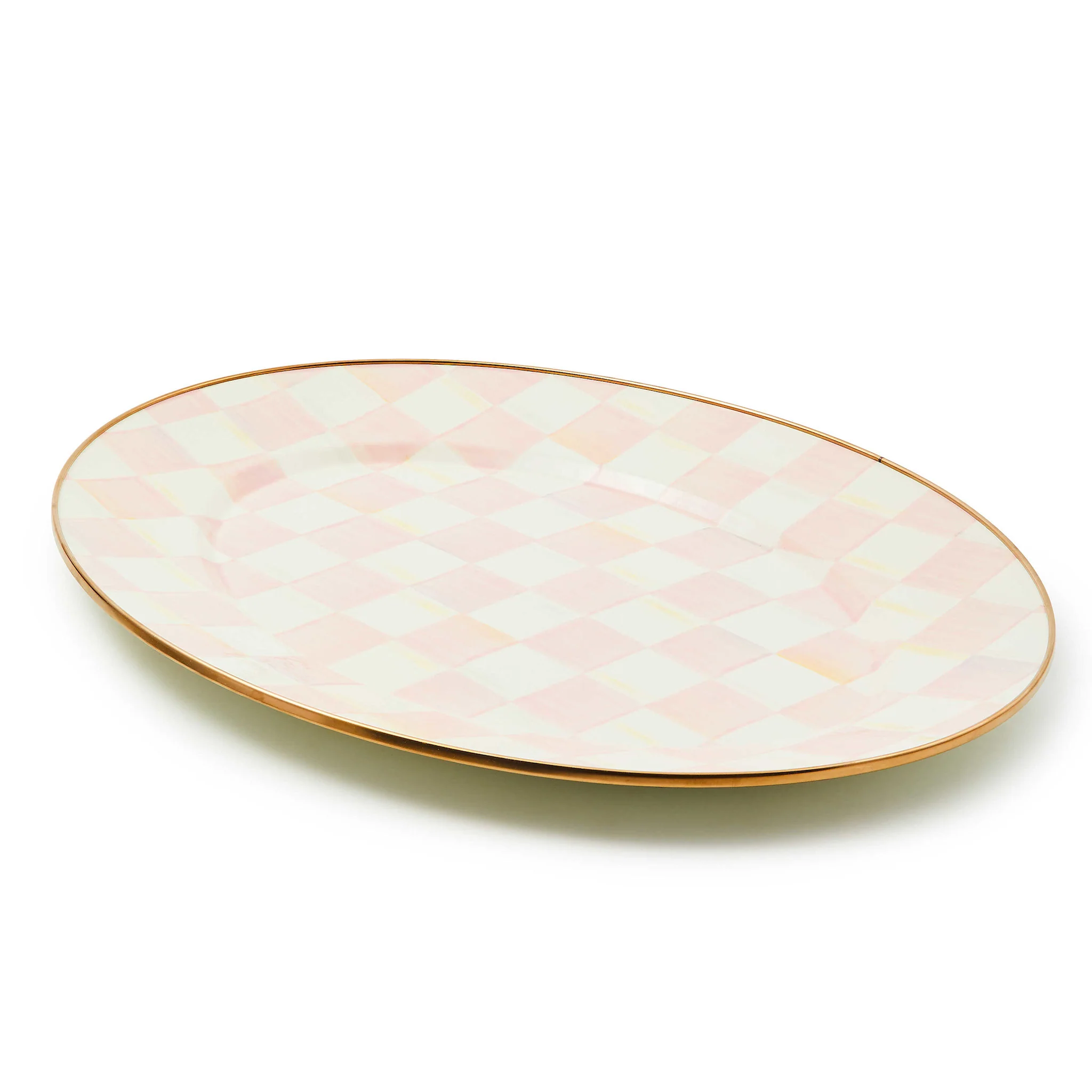 Rosy Check Medium Oval Platter - Image 2