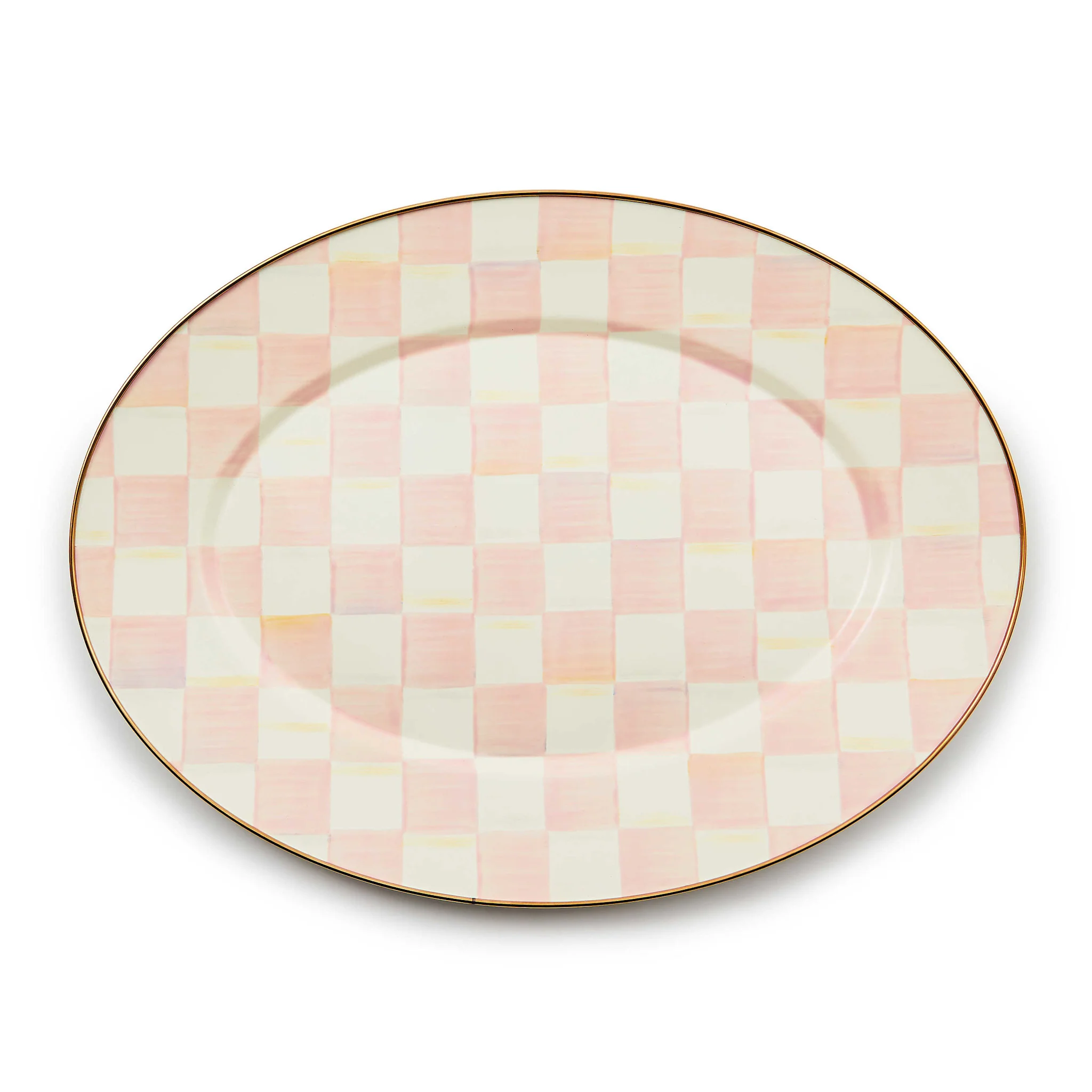 Rosy Check Medium Oval Platter - Image 4
