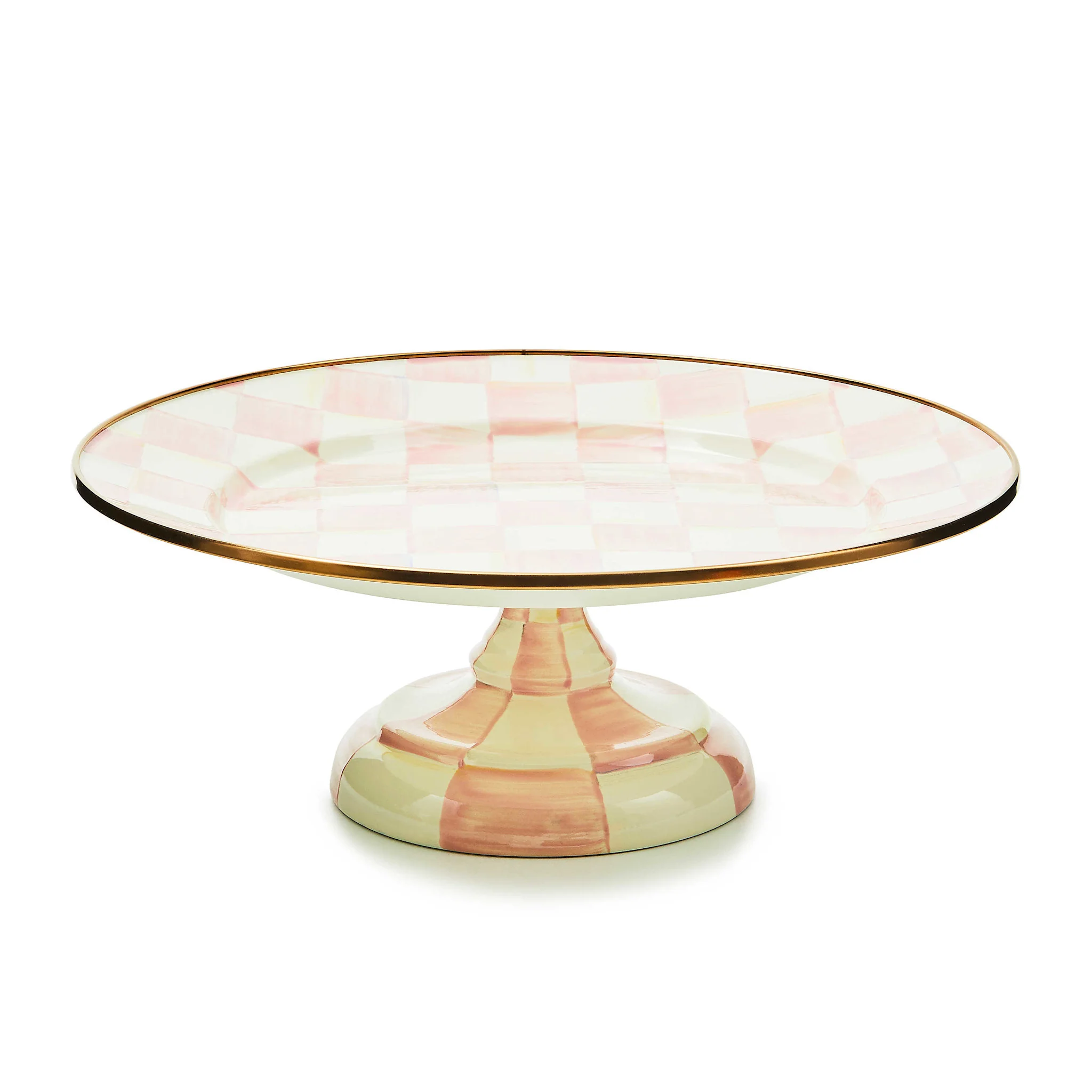 Rosy Check Small Pedestal Platter - Image 2