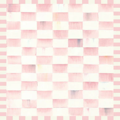Rosy Checkered 3' X 5' Washable Rug