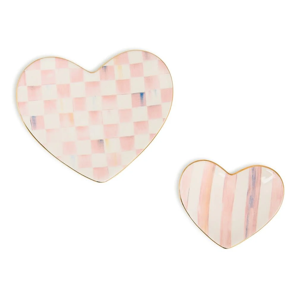 Rosy Heart Trinket Dish - Sold Individually