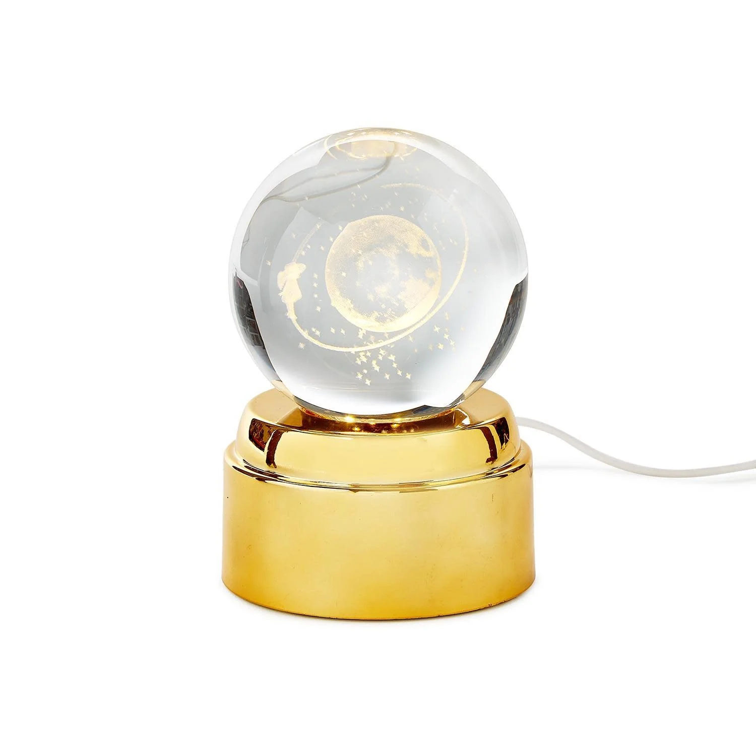 Rotating Crystal Ball Nightlight USB Cord in Gift Box - Image 2