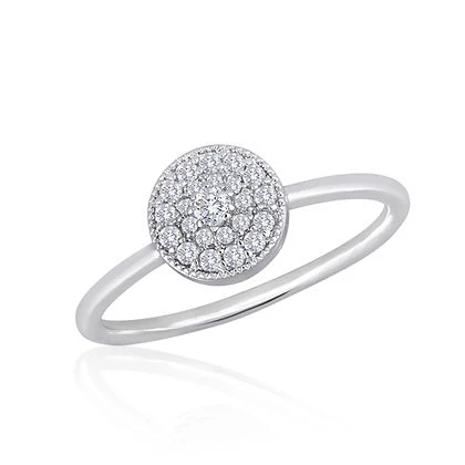 Round CZ Stack Ring - Image 3