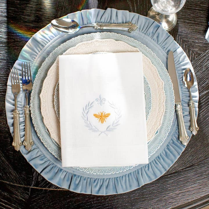 Round Ruffle Velvet Placemat - Image 9