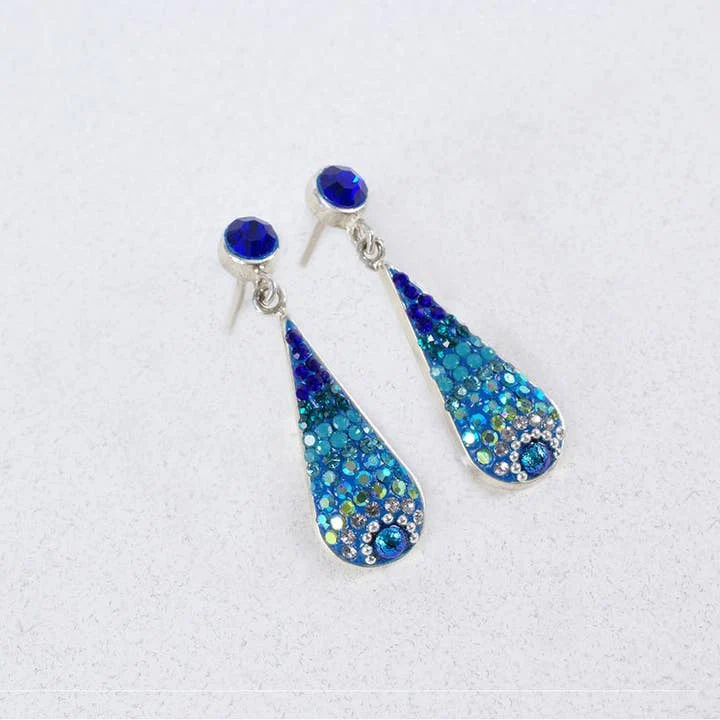 Royal Long Drop Stud Earrings - Image 4