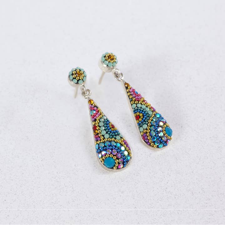 Royal Long Drop Stud Earrings - Image 6