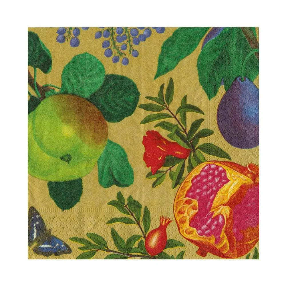 Royal Orchard Gold 2 Luncheon Napkins