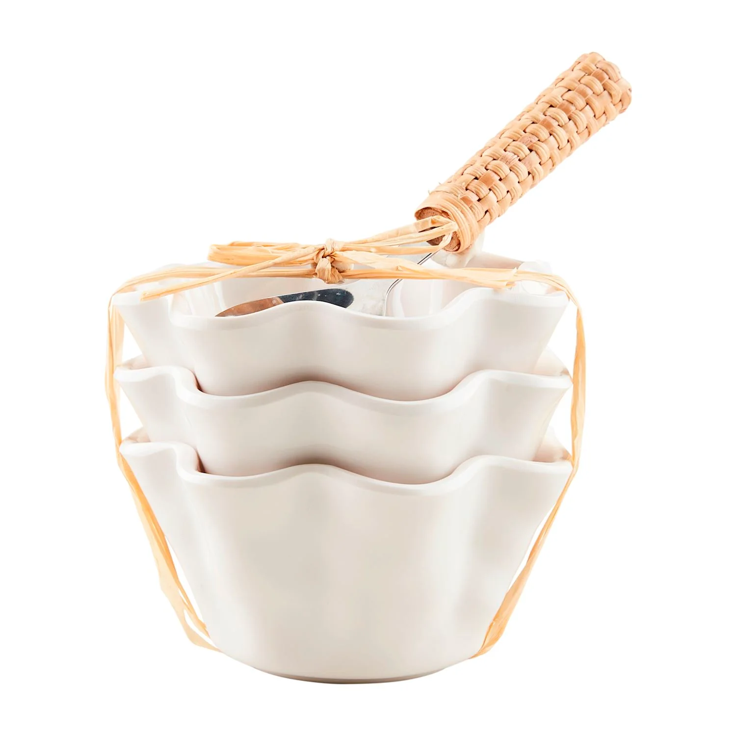 Ruffle Melamine Tidbit - Sold as Set
