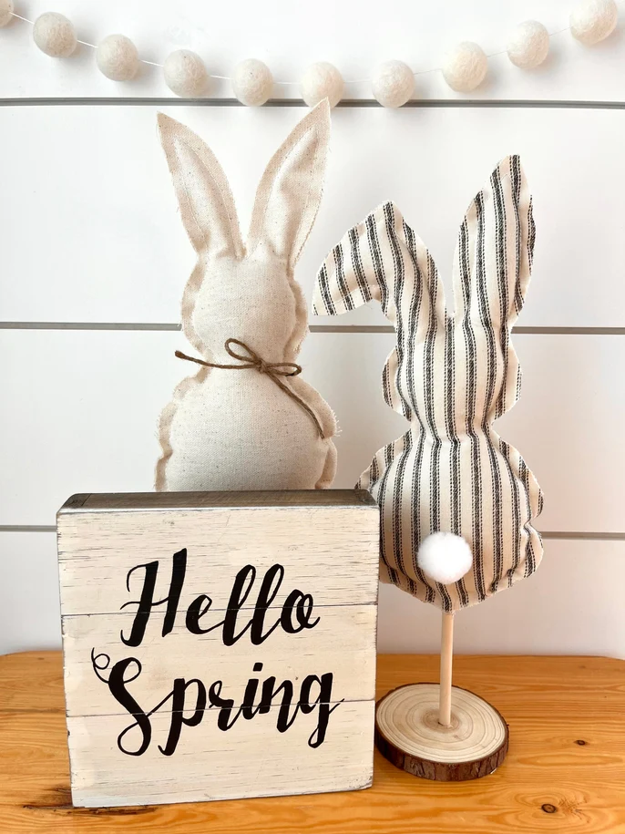 Rustic Floppy Ear Easter Bunny - Image 2